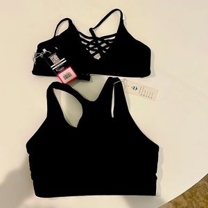 2- swim tops NWT, black, small